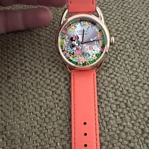 Citizen Disney Floral Watch with Orange Strap